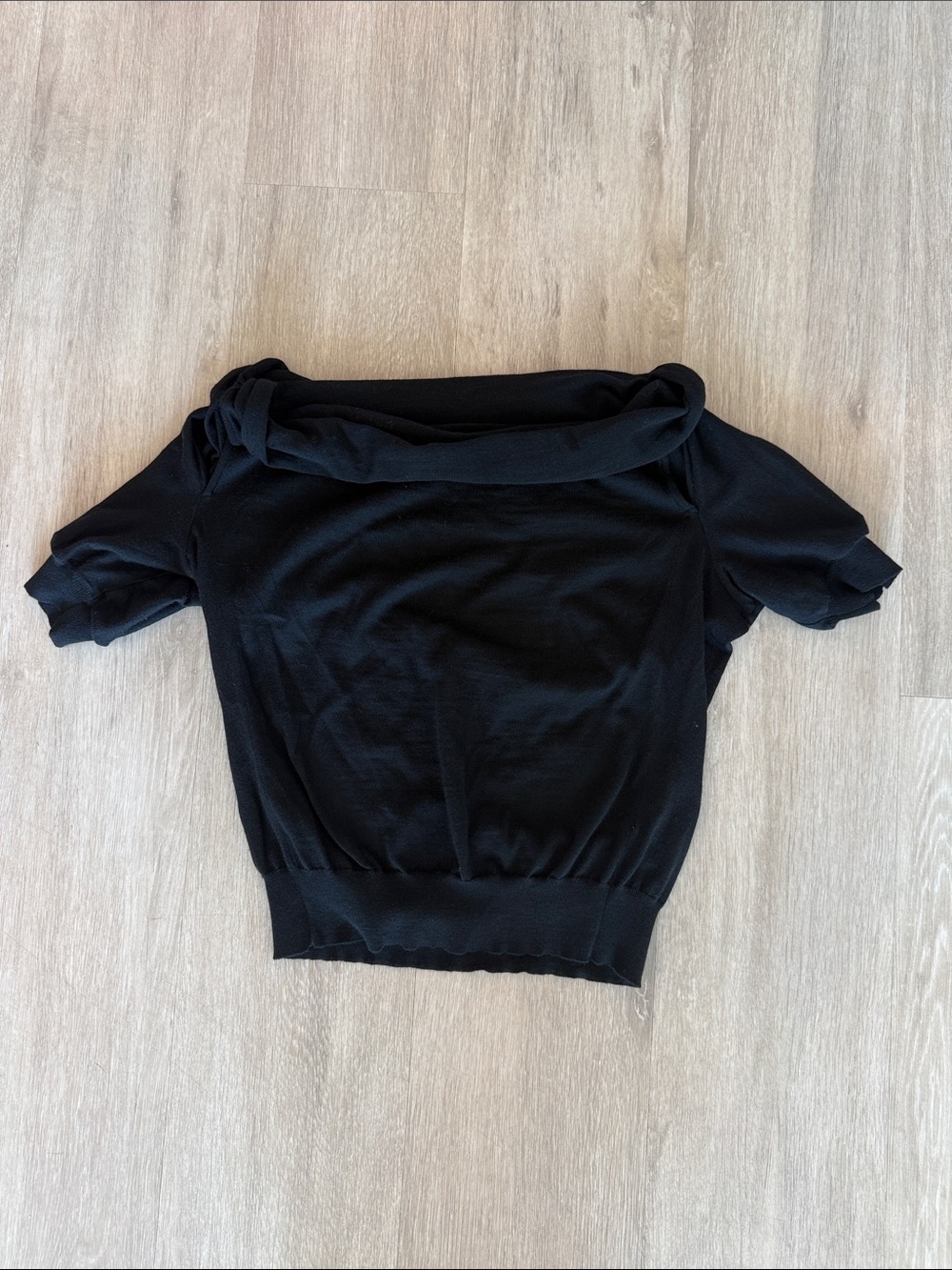 Alexander McQueen Black Knit Top Small